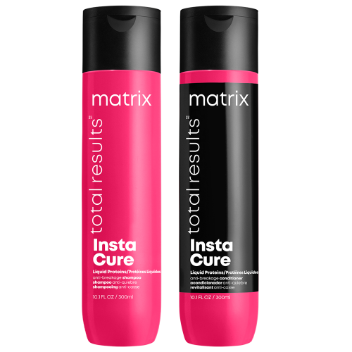 Matrix instacure Zestaw szampon 300ml + odżywka 300ml do włosów łamliwych i wysokoporowatych 