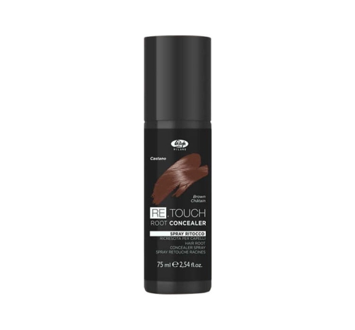 Lisap retouch Spray koloryzujący włosy na odrosty Brown brązowy 75ml