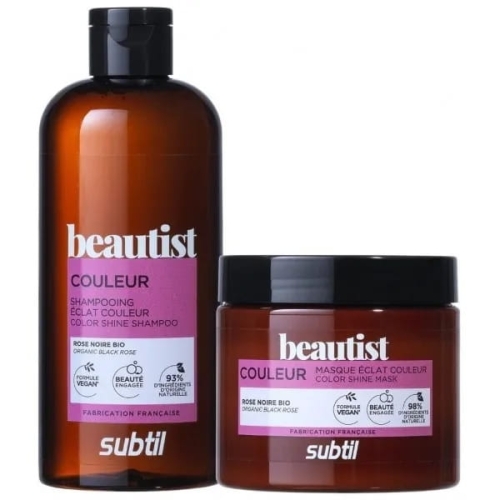 Subtil beautist Zestaw do włosów farbowanych szampon 300ml maska 250ml