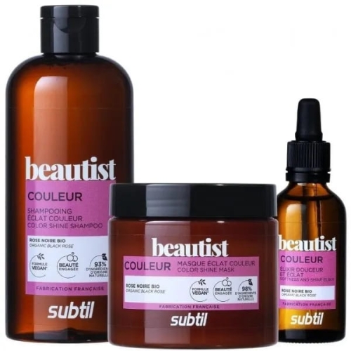 Subtil beautist Zestaw do włosów farbowanych szampon 300ml maska 250ml eliksir 50ml