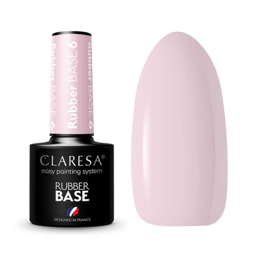 CLARESA Rubber base 6 - Baza kauczukowa nr 6 5ml 