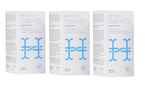 Halier hairvity Tabletki przeciw wypadaniu włosów dla kobiet 3x 60szt