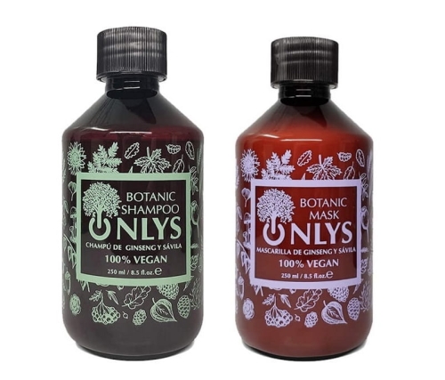 Alterlook onlys botanic Zestaw nawilżający do włosów suchych szampon 250ml maska 250ml