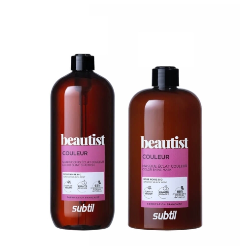 Subtil beautist Zestaw do włosów farbowanych szampon 950ml maska 500ml