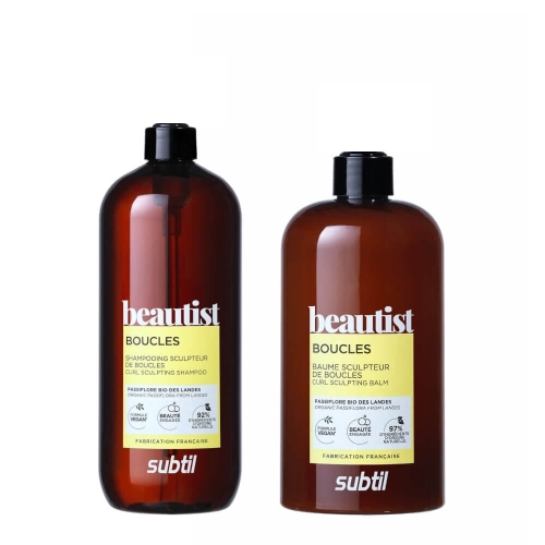 Subtil beautist Zestaw do włosów kręconych szampon 950ml balsam 500ml
