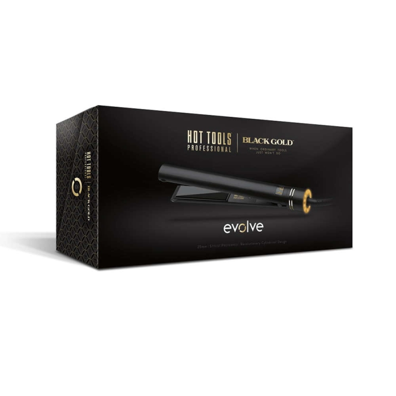 Hot Tools Prostownica do włosów 25mm z akcesoriami Evolve gold titanium