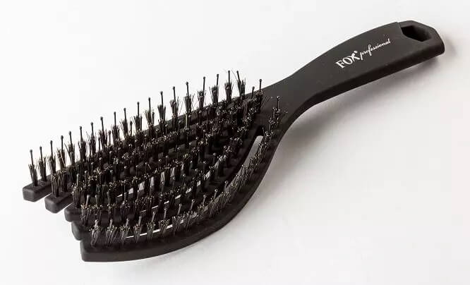 Fox flex brush black Szczotka do włosów dzik i nylon