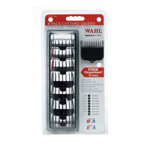 Wahl komplet 8 plastikowych nasadek w pudełku do maszynki Wahl cordless super taper