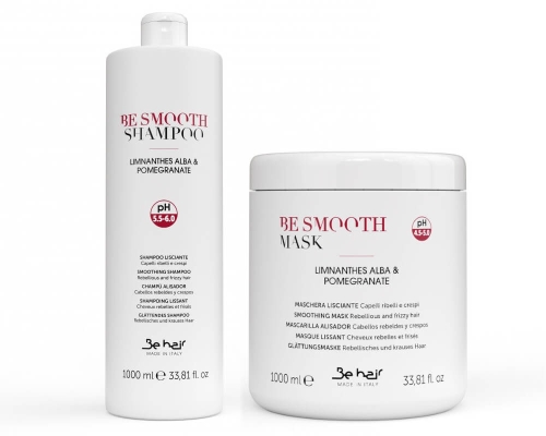 Be Hair Be Smooth Zestaw wygładzający Szampon 1000ml Maska 1000ml