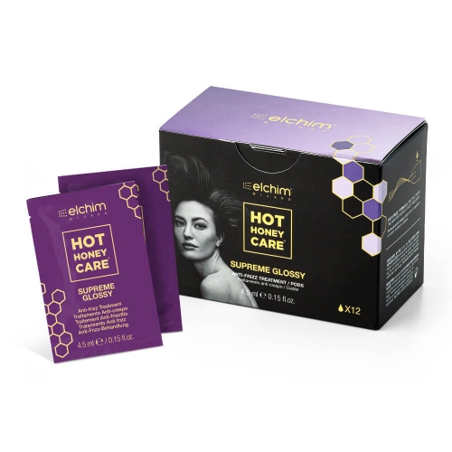 Elchim hot honey care supreme glossy Kapsułki przeciw puszeniu się włosów 12 sztuk