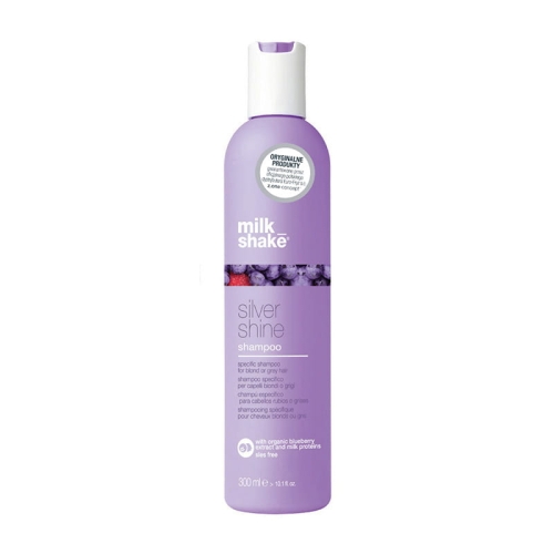 Milk shake silver shine Szampon z fioletowym pigmentem do włosów blond 300ml
