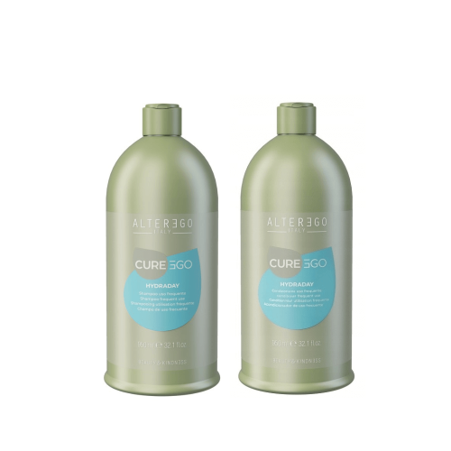 Alter ego cureego hydraday Zestaw nawilżający do włosów Szampon i odżywka 2x950ml
