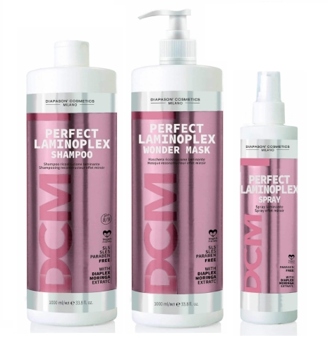 Diapason laminoplex Zestaw do laminacji szampon 1000ml maska 1000ml spray 150ml