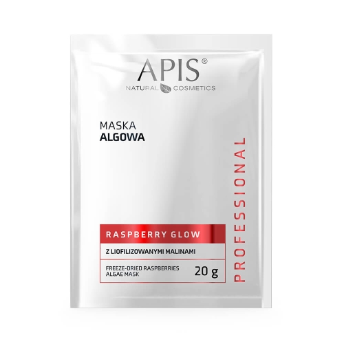 Apis rasberry glow Maska algowa do twarzy z liofilizowanymi malinami 20g