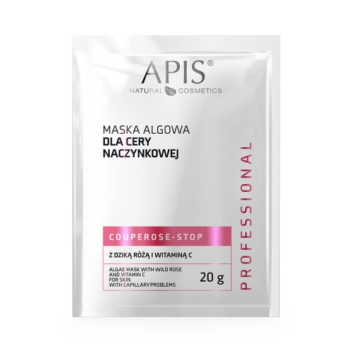 Apis couperose-stop Maska algowa dla cery naczynkowej z dziką różą 20g