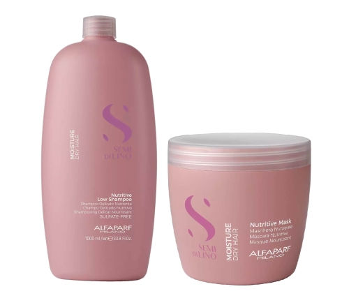 ALFAPARF SDL MOISTURE Nutritive szampon +  maska DUŻY ZESTAW nawilżający do włosów suchych