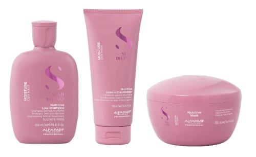 ALFAPARF SDL MOISTURE Nutritive szampon + odżywka + maska ZESTAW nawilżający do włosów suchych