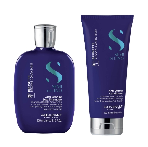 Alfaparf sdl anti-orange Zestaw z niebieskim pigmentem szampon 250ml i odżywka 200ml