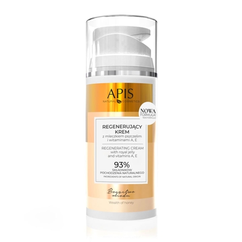Apis Regenerujący krem z mleczkiem pszczelim i witaminami a i e 100ml 