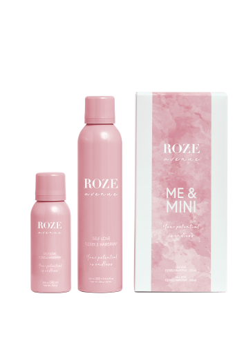 Roze avenue duo box Elastyczny lakier do włosów 100ml i 250ml zestaw