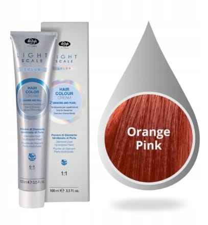 Lisap light scale color orange pink toner farba bez amoniaku do włosów blond 100ml