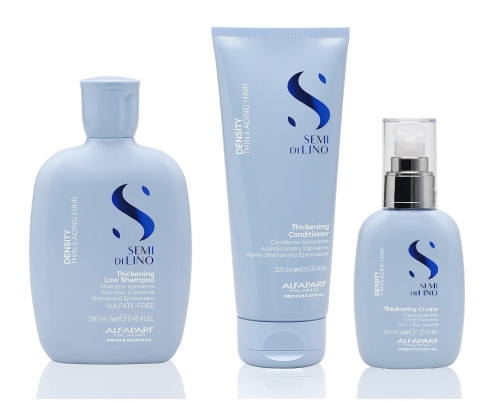 Alfaparf sdl density Zestaw pogrubiający do włosów cienkich  szampon 250ml odżywka 200ml krem 125ml