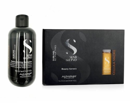 ALFAPARF SUBLIME - Cellula Madre ZESTAW do odbudowy Multiplikator 150ml + ampułki 12x13ml Beauty Genesis
