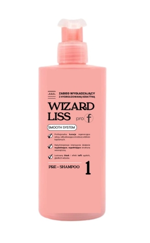 Wats pro-f wizzard liss 1 Szampon oczyszczający do włosów 450ml