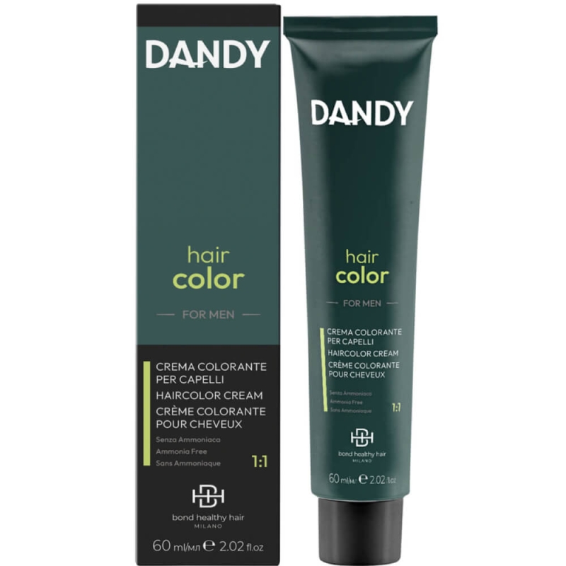 Dandy Farba do włosów dla mężczyzn bez amoniaku 2 bardzo ciemny brąz 60ml