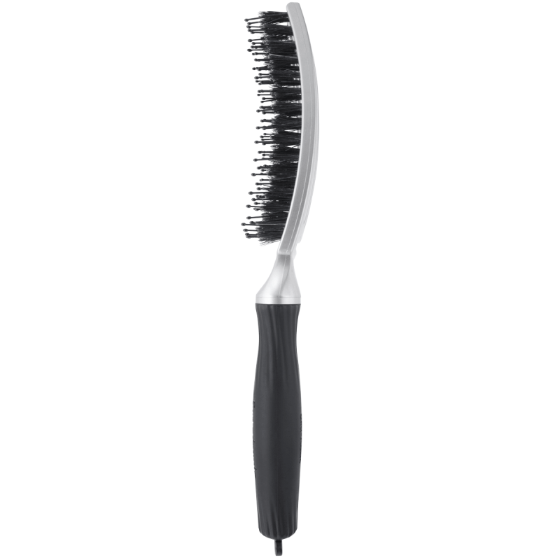Olivia Garden finger brush trinity silver Szczotka do włosów dzik i nylon srebrna