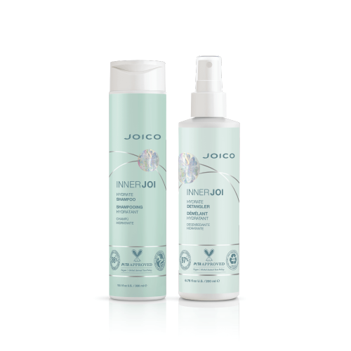 Joico inner joi hydrate Zestaw nawilżający Szampon 300ml Lotion bez spłukiwania 200ml