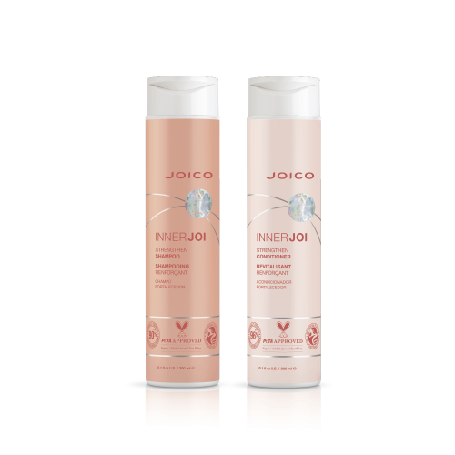 Joico inner joi strengthen Zestaw wzmacniający do włosów osłabionych Szampon 300ml Odżywka 300ml