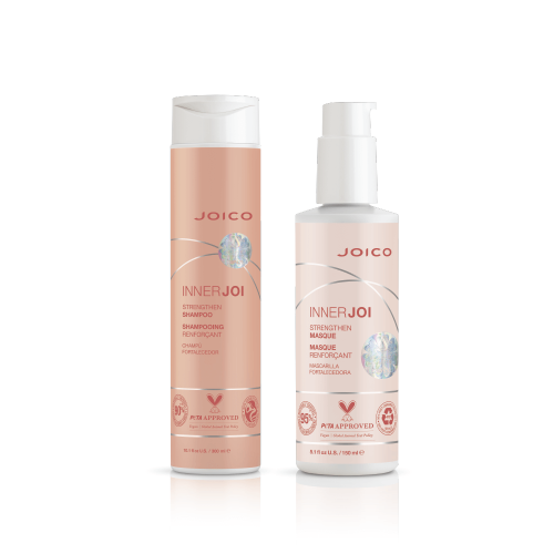 Joico inner joi strengthen Zestaw wzmacniający do włosów osłabionych Szampon 300ml Maska 150ml