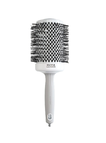 Olivia Garden blowout shine white grey Szczotka do modelowania włosów 65mm
