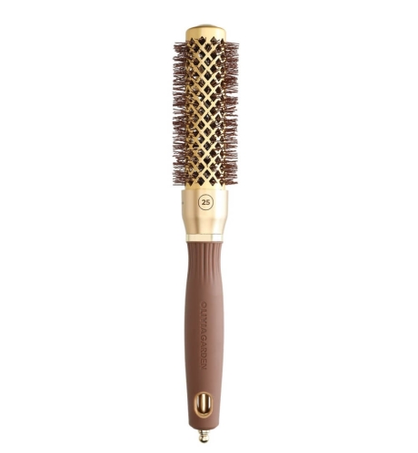 Olivia Garden blowout shine gold brown Szczotka do modelowania włosów 25mm