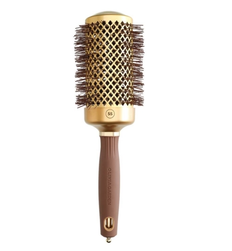 Olivia Garden blowout shine gold brown Szczotka do modelowania włosów 55mm