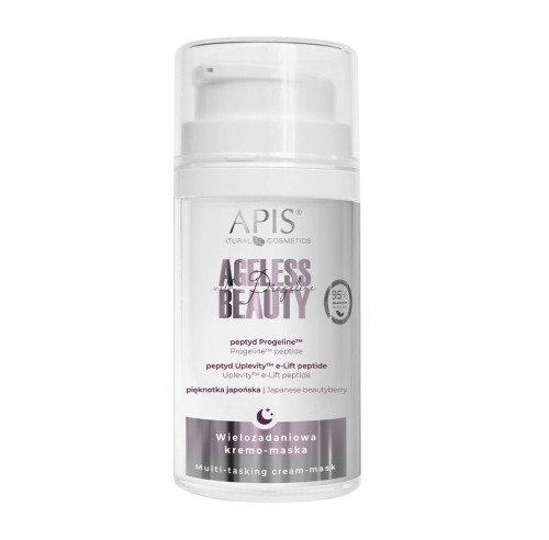 Apis ageless beauty Wielozadaniowa kremo maska na noc z progeliną  50ml 
