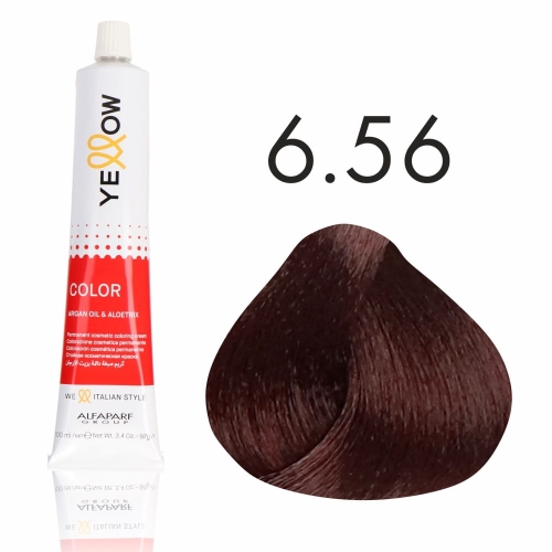 Yellow color farba 6.56 ciemny mahoniowo czerwony blond 100ml 