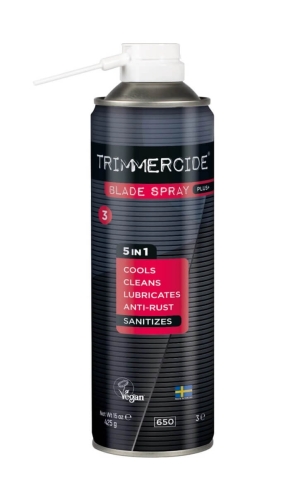 Trimmercide blade spray plus+ Spray do dezynfekcji i konserwacji sprzętu fryzjerskiego 425g