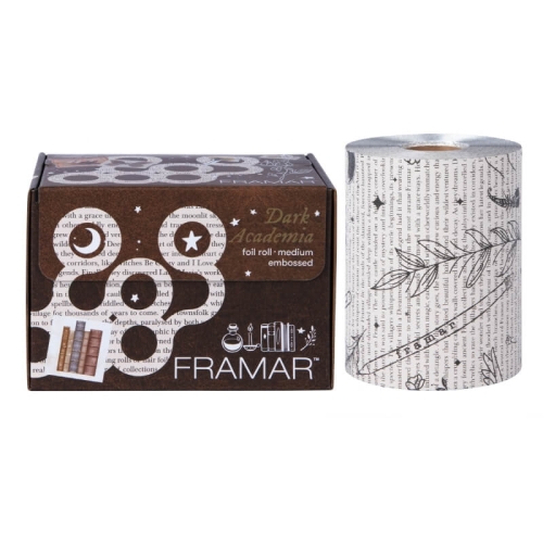Framar dark academia Folia aluminiowa ryflowana w rolce