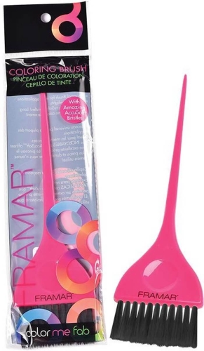 Framar classic pink Pędzel do farbowania włosów różowy