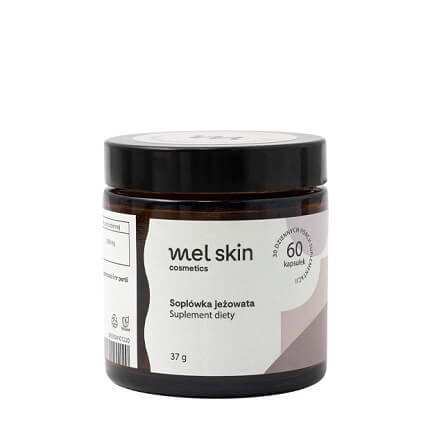 Mel Skin Soplówka jeżowata Suplement diety na pamięć i koncentrację 60 kapsułek