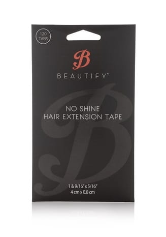 Beautify no shine hair extension tape Taśma do przedłużania włosów w paskach 4cm x 0,8cm 120 sztuk