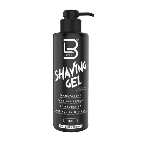 Level3 shaving gel ice Nawilżający żel do golenia 500ml