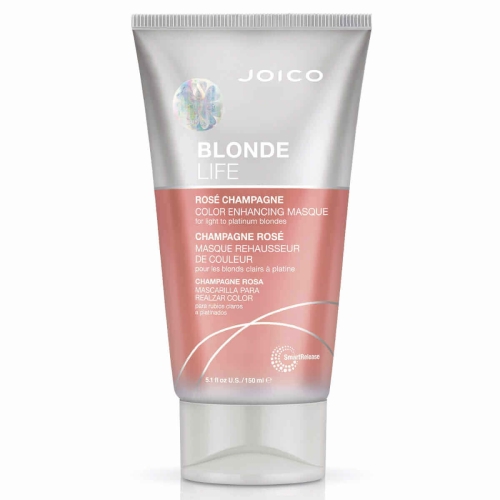 Joico blonde life rose champagne Maska tonująca do włosów blond 150ml