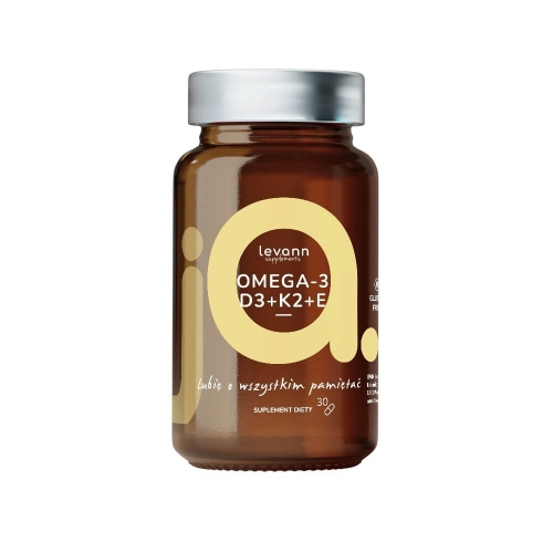 Levann ja omega3, D3, K2, witamina E Suplement diety 30 kapsułek