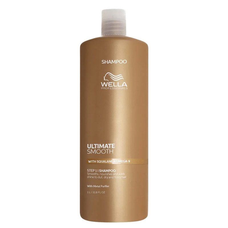 Wella ultimate smooth Szampon wygładzający do włosów suchych i puszących 1l