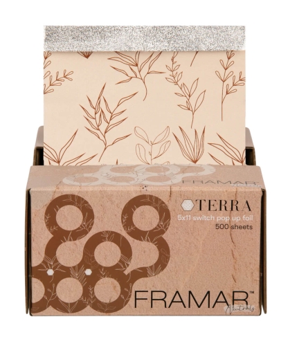 Framar terra neutrals Folia aluminiowa w paskach 500 sztuk