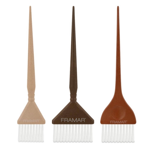 Framar terra naturals Zestaw pędzli do farbowania włosów 3 sztuki