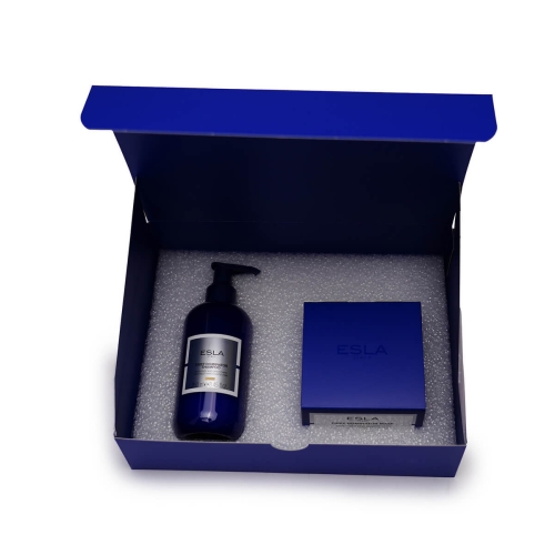 Esla anti frizz Zestaw wygładzający do włosów puszących się Szampon 250ml  Maska 250ml